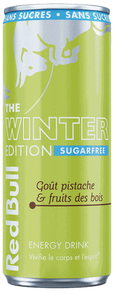 Red Bull Winter Edition Pistache sans sucres 25 cl
